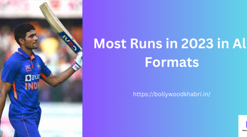 Most Runs in 2023 in All Formats